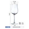 Copa de Vino Tinto Tulipán Colorida Copa para Porto Estilo Europeo Alto Valor de Color Phnom Penh Raya Vertical Cristal Copa