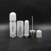 Set Redondo para el Cuidado de la Piel Botella Material de Empaque Acrílico Botella para Loción Plástico de Doble Capa Emulsión de Agua Botella Vacía con Bomba de Presión