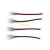 Tira de luz LED 5050 de 2P 10 mm conector de hebilla de cristal sin soldadura placa desnuda monocromática gota de pegamento línea de cabeza única doble