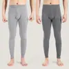 Pantalones largos para hombre de mediana edad y ancianos de cintura alta pantalones de una pieza calzones holgados leggings finos pantalones cómodos y cálidos de primavera y otoño pantalones de pijama
