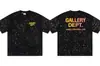 Gallery Dept Lavado y Desgastado Manga Corta Retro High Street Vintage Camiseta Suelta para Pareja Moderna