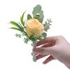 919 ramillete de flor artificial tela de seda ramillete para hombre y mujer ramillete para novia dama de honor grupo de hermanas ramillete precio real