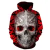 Nuevo Suéter de Calavera de Halloween Serie de Terror 3D Suéter con Capucha de Impresión Digital para Cosplay