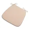Cojín para silla de comedor en forma de herradura estilo chino, adecuado para todas las estaciones, hecho de algodón y lino, antideslizante, color liso, extraíble y lavable, para uso en el hogar y restaurantes