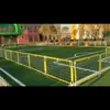 Cerca de Futebol para Jardim de Infância, Cercado para Campo de Futebol de Campo Reduzido Infantil, Pode Ser Montado com Painéis de Cerca Infláveis