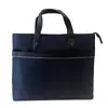 Bolsa de Trabalho Portátil para Escritório Bolsa para Computador Lona Grossa Bolsa para Documentos Bolsa de Negócios Bolsa para Conferência com Zíper para Homens