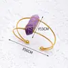 Joyería de Mano Europea y Americana Pulsera de Cristal Natural Hexagonal Doble Punta Pulsera Transfronteriza Nicho Piedra de Cristal Joyería Hecha a Mano Pulsera Mayoreo