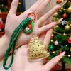 Regalo de Navidad Llavero de Oro Puro 999 para Atraer Riqueza, Cadena para Teléfono Móvil, Colgante para Bolso, Recuerdo de Empresa