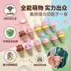 Llavero clicker de cono de helado para aliviar el estrés de escritorio, impreso en 3D, llavero de botón de helado para aliviar el estrés