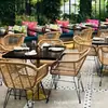 Sentarse Durante Largos Períodos al Aire Libre, Sillas Metálicas de Comedor para Jardín, Sillas Pastorales de Ratán para Balcón, Mesas y Sillas de Ratán, Hermoso Hogar y Ocio