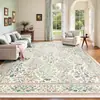 Alfombra Floral Retro de Venta Caliente Nueva para Dormitorio y Sala de Estar, Resistente a Manchas y al Desgaste, Tapete para Mesa de Café y Sofá