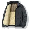 Jaqueta de Algodão com Grafeno 2026 para Outono e Inverno, Casaco Masculino com Forro de Lã, Roupa Espessa de Algodão com Lã de Cordeiro, Casaco de Algodão com Gola Alta, Tamanho Grande
