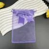 Bolsas de Gaze com Laço Transfronteiriças, Bolsas de Rede, Bolsas de Armazenamento para Joias, Doces, Cosméticos, Sacolas de Presente, Sacolas com Cordão para Lembrancinhas