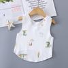 Chaleco de algodón para bebé, ropa básica para las cuatro estaciones, chaleco de media espalda para bebé, camiseta básica para bebé de 0 a 1 año, protección abdominal