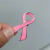 Broches de Fita Rosa para Venda no Atacado em Estoque para Conscientização sobre a Saúde Mamária das Mulheres, Insígnias e Pins Comemorativos