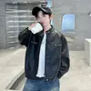 Chaqueta de Piel Sintética para Niños Primavera y Otoño Nueva Chaqueta de Cuero con Cuello Alto para Niños Top Moderno Elegante Chaqueta de Motociclista