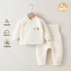 Conjunto de Roupa Íntima de Algodão a Ar para Bebê Outono e Inverno 2025 Primavera e Outono Classe A para Recém-nascido Roupas para Casa Roupas de Algodão para Bebê