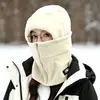 Gorro de Ciclismo a Prueba de Viento y Calentador de Cuello Integrados para Hombres y Mujeres, Protección Térmica para Ciclismo de Invierno, Forro de Casco Anti-Frío, Cubre-Cabeza