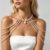 Collar de Perlas Retro Francés para Mujer Cadena de Clavícula de Lujo Ligero Nicho Conjunto de Collares Moda Versátil de Gama Alta Popular