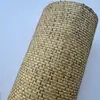 Papel Tapiz Tejido de Paja, Papel de Bambú Natural y Papel Tapiz Tejido de Cáñamo, Textura Gruesa de Cáñamo, Estilo Japonés y Chino, Fondo de Sala de Estar de Hotel, Pared para Cine y Televisión