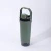 Taza Batidora Portátil Creativa y de Moda, Taza Multifuncional Aislada a Prueba de Polvo con Compartimento Inferior, Botella de Agua Deportiva Portátil para Exteriores