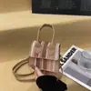 Bolso Tejido de Bloques de Color para Mujer, Colección Primavera Temprana 2026, Bolso Cruzado Elegante y Moderno para el Día a Día, Bolso Pequeño Cuadrado para Hombro