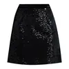 Falda de Lentejuelas para Mujer 2026 Otoño Nuevo Estilo Coreano Cintura Alta Adelgazante Bodycon Falda Corta de Línea A con Detalle Brillante Pesado