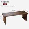 Tatami de madeira maciça curto Mesa Bay janela pequena mesa estilo japonês mesa de chá casa dobrando mesa de chá quarto sentado pequena mesa de chá
