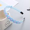 Diadema Infantil de Resina Transparente con Flor Dentada Niña Estilo K Ins Diadema Antideslizante Niña Dulces Accesorios para el Cabello Tocado