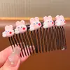 Novo artefato de pente para crianças no verão, pente de cabelo fofo para cabelo quebrado, pente para cabelo de menina, presilha de cabelo para testa, parte de trás da cabeça, presilha de cabelo para franja