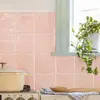 Adesivos de Azulejo 2D Planos Cruzados Coloridos Quadrados Imitação de Azulejo Adesivos de Parede Cozinha Banheiro Autoadesivos Renovação de Parede