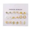 Pendientes de Perla Europeos y Americanos Transfronterizos Joyería Pendientes de Perla Elegantes con Forma de C Exagerados Pendientes Coreanos Simples Versátiles