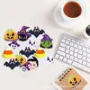 Wt052 Exportación de Amazon Linterna de Calabaza de Halloween Traje de Fantasma Murciélago Pegatina para Maleta Impermeable Patineta