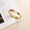 Pulsera Cuadrada de Cadena Hueca de Acero de Titanio Transfronteriza para Mujer Diseño de Nicho Exquisita de Gama Alta Sin Decoloración Joyería de Moda