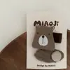 Nueva Pinza para el Cabello Infantil Marrón con Lazo de Amor para Animales Pequeños Combinación Pinza para el Cabello de Bebé Pinza Lateral Pinza para el Flequillo