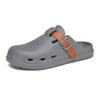 Zapatos Birkenth Medias Pantuflas para Hombre Verano Nuevo Moda Europea y Americana Hebilla de Cinturón Zapatos Perezosos Slip-on Zapatos con Agujeros