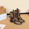 2026 Verão Outono Novo Estiloso Color Block Retrô Versátil Cadarço Zíper Lateral Estilo Caça Botas de Treinamento Alemão Boxe Botas Martin Femininas