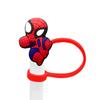 Gorra de paja de la serie Marvel, funda de paja de 8/10 mm, gorra decorativa de paja de dibujos animados, tapón antipolvo, disponible al por mayor
