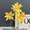 3 Lirios Artificiales Pequeños para Decoración de Bodas, Arreglos Florales, Decoración del Hogar, Accesorios DIY, Flores Falsas