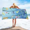 Toalla de Playa de Polar Unilateral de Comercio Exterior Microfibra Toalla de Baño para Playa Absorbente de Sudor Protector Solar Absorbente Toalla de Baño Verano Playa