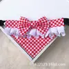 Collar Perro Portátil Bufanda Linda Perro Pequeño Oso Bichón VIP Encaje Toalla Deslizante Babero Triángulo