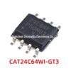 Novo chip de serigrafia CAT24C64WI-GT3 24C64F SOP8 EEPROM serial 64Kbit I2C