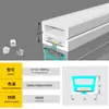 Fita de Luz de Silicone LED Embutida Integrada Flexível Linear Luz Atmosfera Forma Externa Engenharia Impermeável Macia Tira de Luz