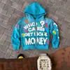 Moletom Jaqueta Retro com Capuz e Zíper Estampa Tendência Transfronteiriça Estilo Americano Y2K Solto Casual Confortável Top 3