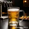 Conjunto de Copos de Vidro para Casa Jingyu, Caneca de Cerveja Espessa com Alça, Copo de Água de Grande Capacidade, Conjunto de Copos de Chá Resistentes ao Calor