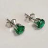 Aretes de tuerca de circonio con flash de color no alérgico de acero inoxidable transfronterizo, simples, pequeños, de seis puntas, circonio, uña para hueso de la oreja, perforación 6m