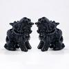 Adornos de Kirin de Obsidiana Piedra en Bruto de Cristal Tallada Adornos Feng Shui para Hogar Oficina Artesanías de Cristal al por Mayor