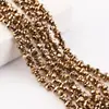 Contas de vidro cristal galvanizado contas de amendoim novos acessórios de joias diy contas soltas pulseira acessórios de cabelo fabricantes