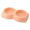 Nova tigela para cachorro tigela para gato tigela para animal de estimação aço inoxidável gato cachorro urso duas tigelas duplas tigela de ração para cachorro tigela de ração para gato prato de cachorro plástico