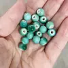 Cuentas Redondas Cerámicas Retro 8mm Accesorios para Pulseras Paquete de Materiales para Ensartar Hecho a Mano Accesorios para Pulseras Collares Joyería DIY Cuentas Sueltas